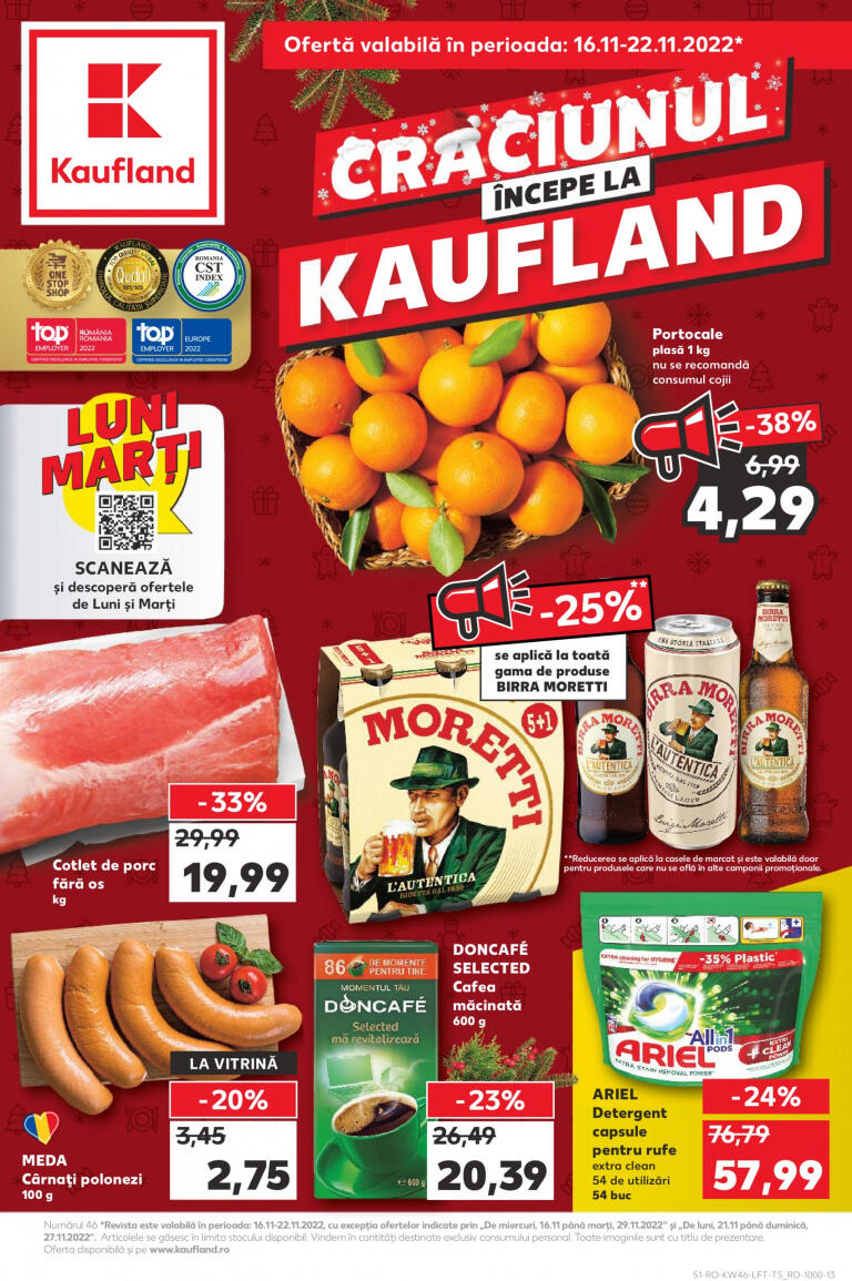Pliant promoțional Kaufland valabil de la 16.11.2022